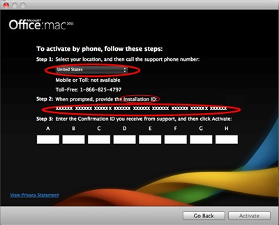 microsoft office 2011 for mac support phone number